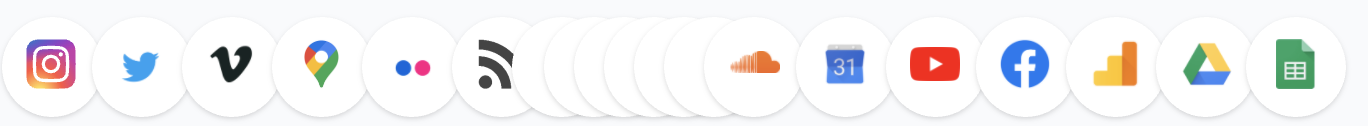 Embed widgets on your intranet (integration logos)